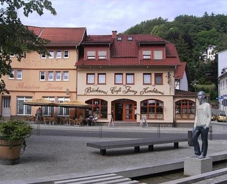Pension Jung, Baeckerei-Konditorei & Cafe Ruhla Luaran gambar